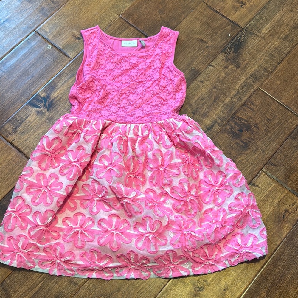 The Children's Place Pink Pleated Sundress Sleeveless